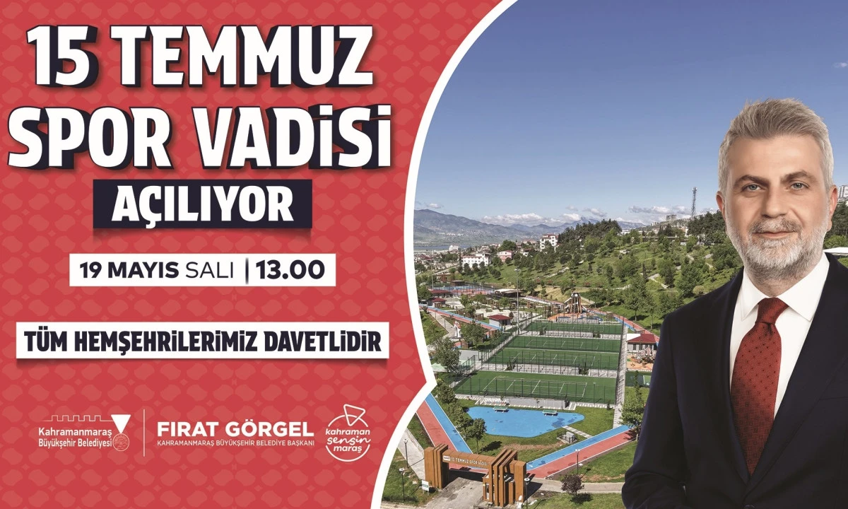 15 Temmuz Spor Vadisi Hizmete A&ccedil;ılıyor; T&uuml;m Vatandaşlar A&ccedil;ılışa Davetli