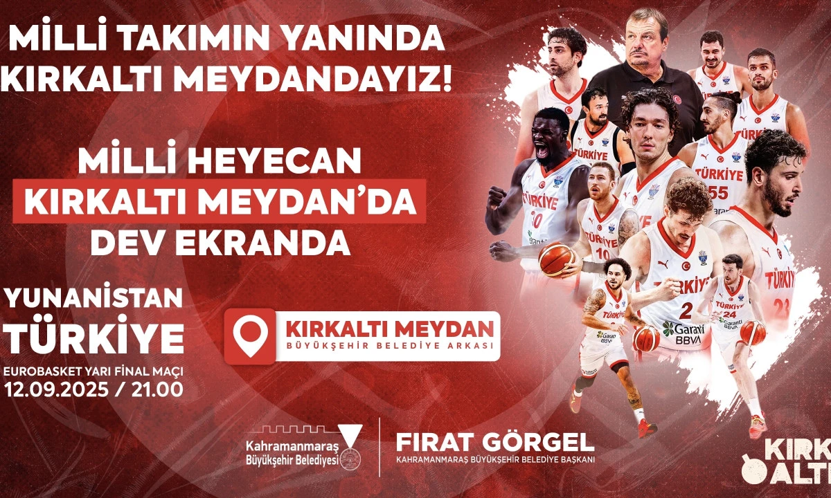 A Milli Basketbol Takımı’nın Final Yolu Heyecanı Dev Ekranda
