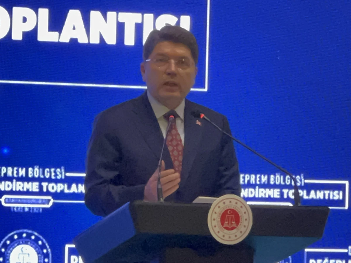 Adalet Bakanı Tunç Kahramanmaraş'ta Deprem Davalarının Son Durumunu Açıkladı