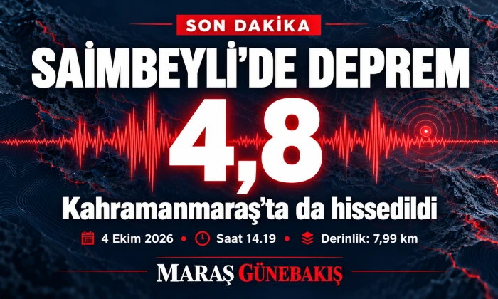 Adana Saimbeyli&rsquo;de 4,8 B&uuml;y&uuml;kl&uuml;ğ&uuml;nde Deprem: Kahramanmaraş&rsquo;ta da Hissedildi
