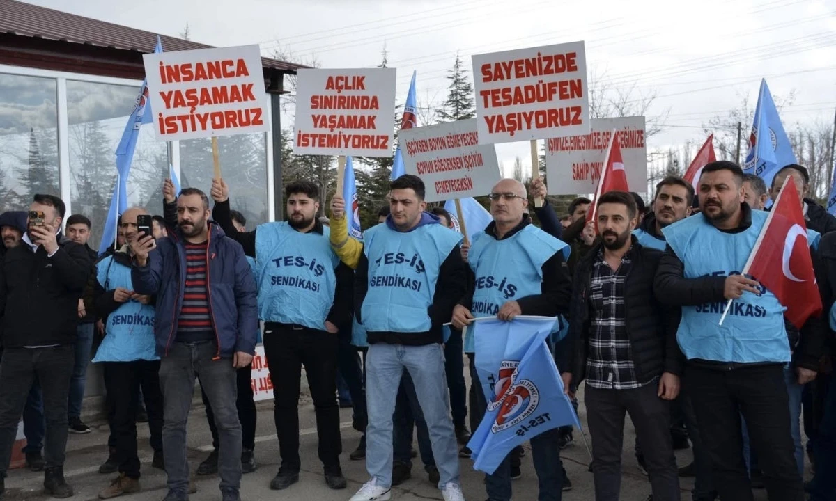 Afşin-Elbistan Termik Santrali&rsquo;nde Gerilim: İş&ccedil;ilerden Protesto