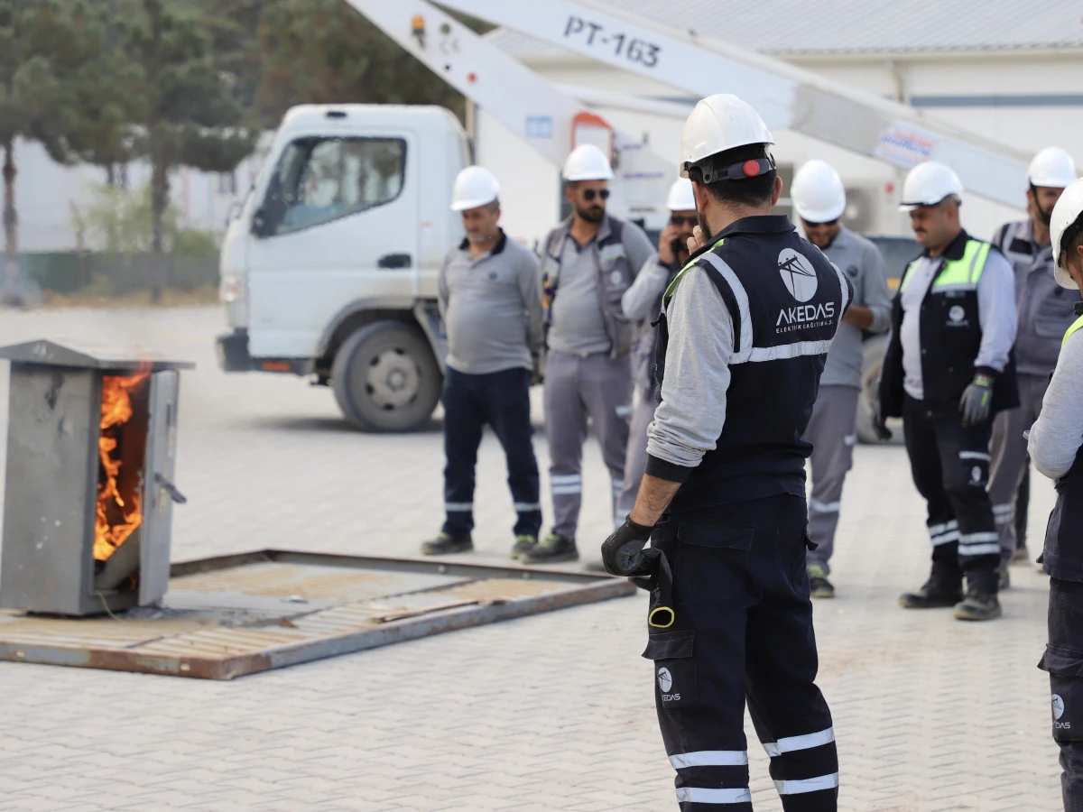 AKEDAŞ Elektrik Dağıtım A.Ş.’den Yangın Tatbikatı