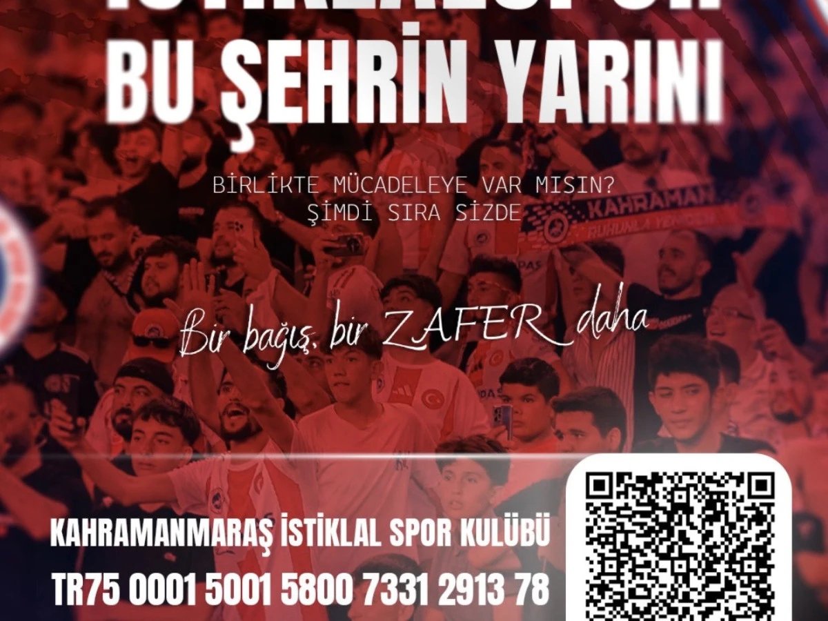 Akedaş Kahramanmaraş İstiklal Spor Kul&uuml;b&uuml; İ&ccedil;in Bağış Kampanyası Başlatılıyor