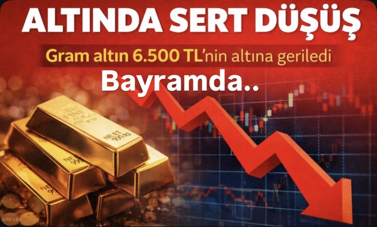 Altında Sert D&uuml;ş&uuml;ş: Bayramda Fiyatlar Geriledi