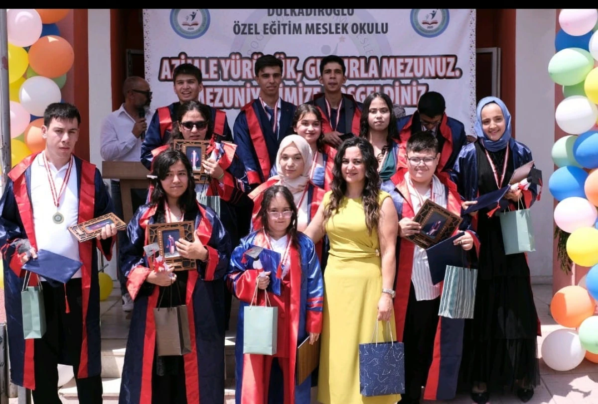 Azimle Yürüdüler, Gururla Mezun Oldular: Dulkadiroğlu Özel Eğitim Meslek Okulu’nda Duygu Dolu Mezuniyet Töreni