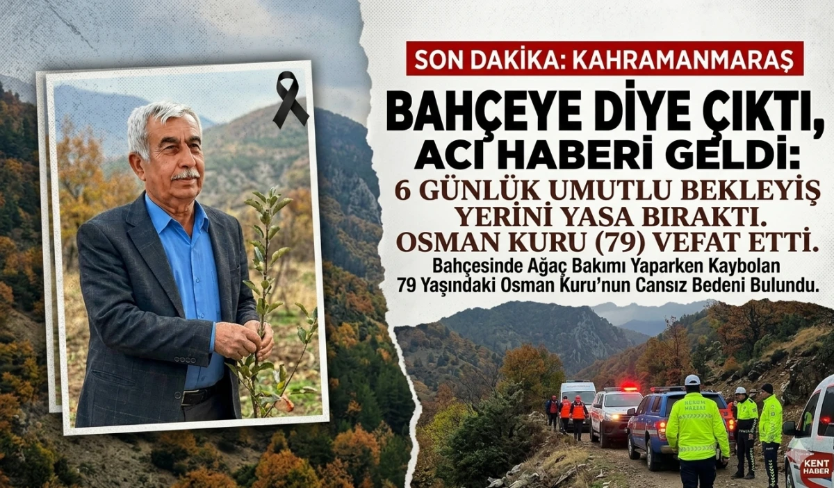 Bah&ccedil;eye Diye &Ccedil;ıktı, Acı Haberi Geldi: 6 G&uuml;nl&uuml;k Umutlu Bekleyiş Yerini Yasa Bıraktı 