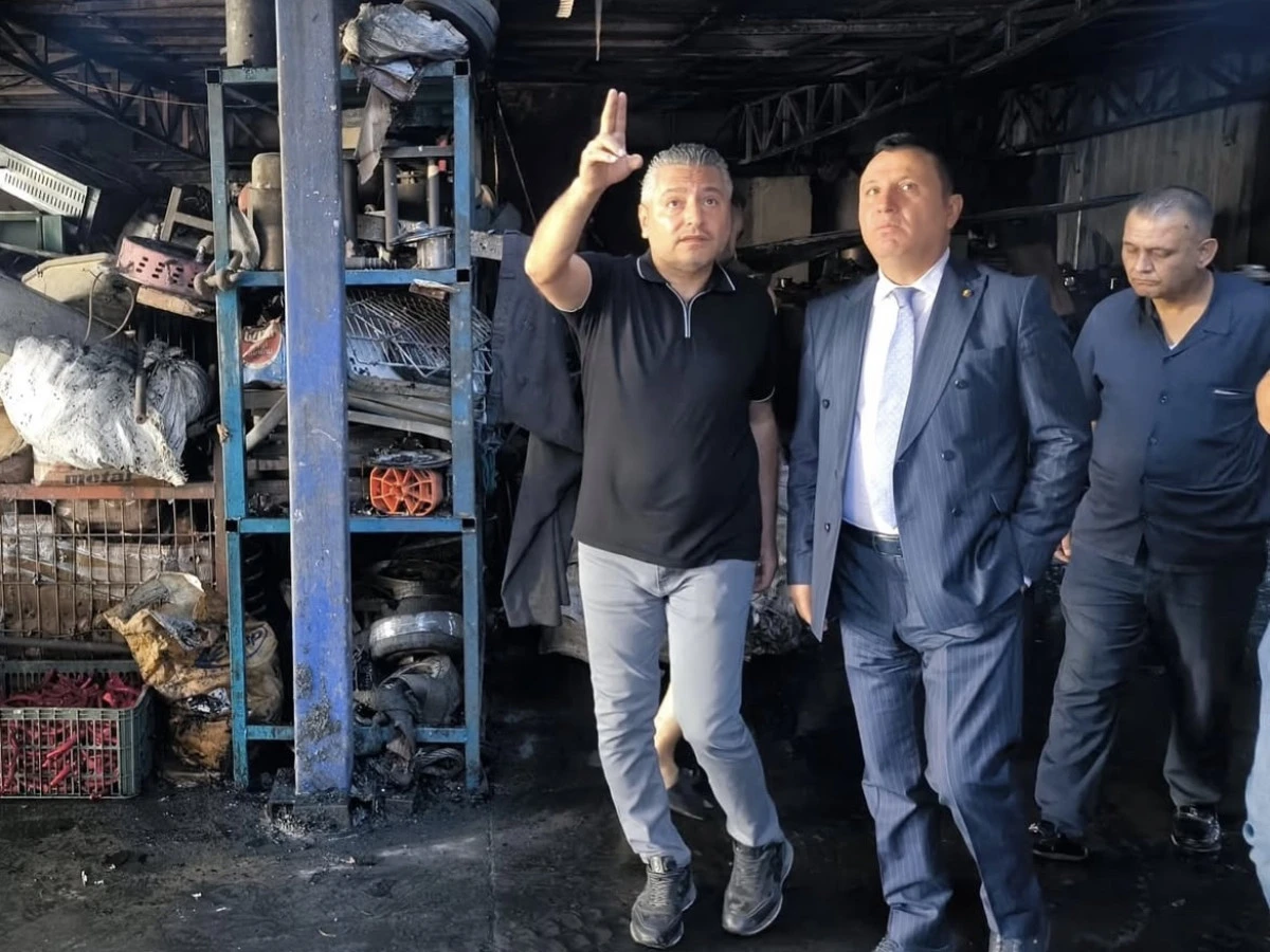 Başkan Buluntu’dan İş Yeri Yanan Esnafa Moral Ziyareti: Esnafımızın Yanındayız