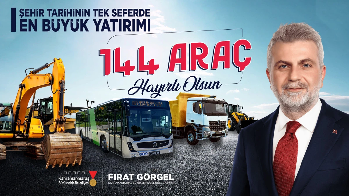 Başkan Fırat Görgel’den Tarihi Hamle: 144 Yeni Araç Filoya Katıldı