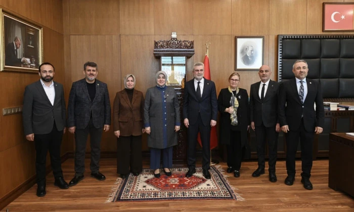 Başkan G&ouml;rgel, AK Parti Kadın Kolları Başkanı Ercan&rsquo;ı makamında ağırladı