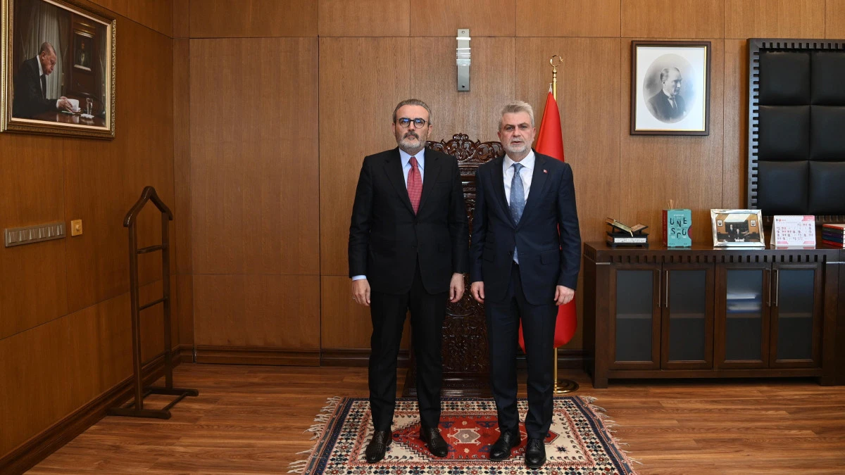 Başkan G&ouml;rgel, AK Parti MKYK &Uuml;yesi Mahir &Uuml;nal&rsquo;ı Makamında Ağırladı