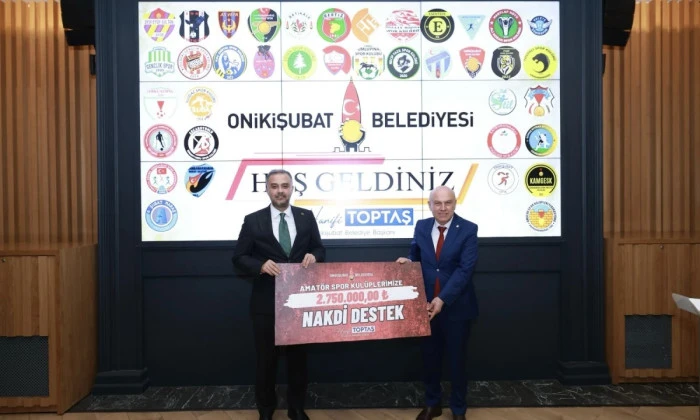 Başkan Toptaş&rsquo;tan amat&ouml;r spora dev destek!