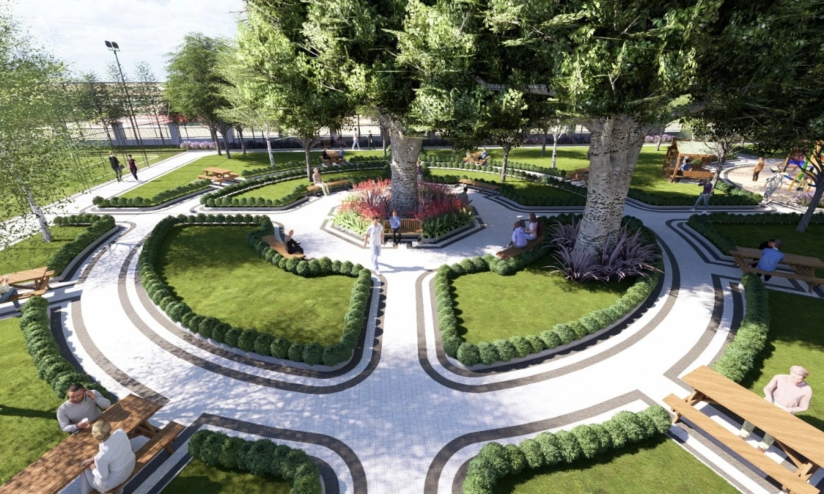 B&uuml;y&uuml;kşehir, G&ouml;ksun&rsquo;da Cevher Dudayev ve K&ouml;roğlu Parklarını Modern Yaşam Alanına D&ouml;n&uuml;şt&uuml;r&uuml;yor