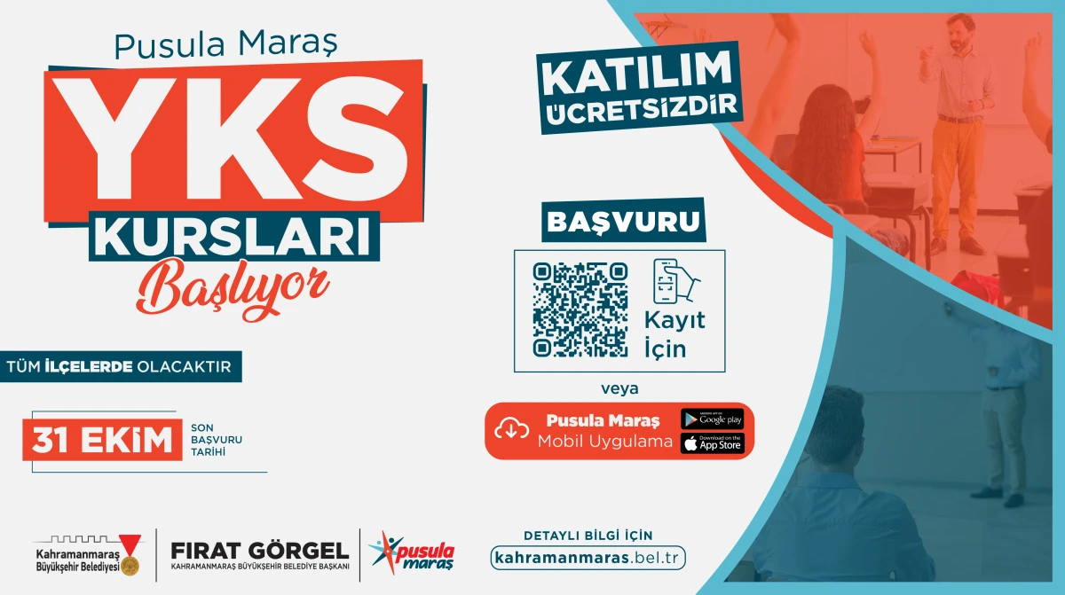 Büyükşehir’den 11 İlçede Ücretsiz YKS Kursu