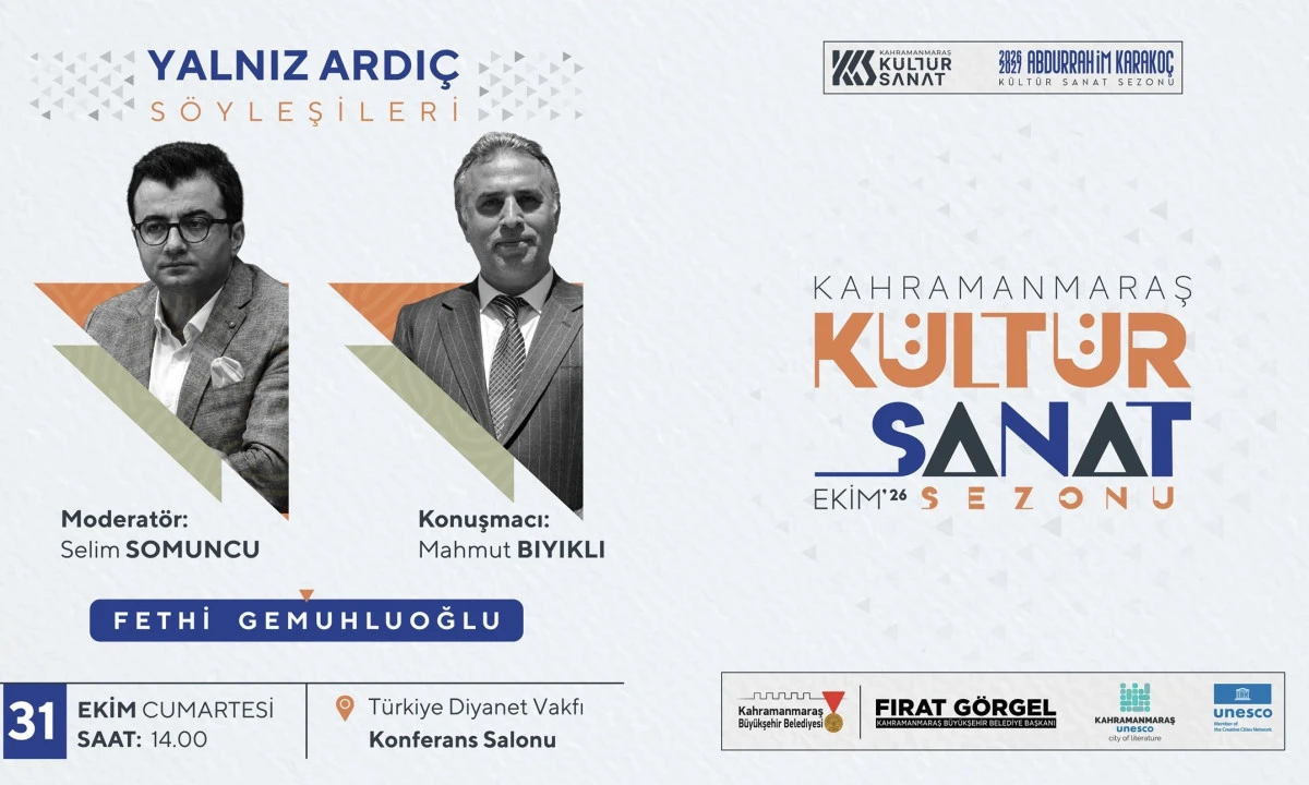 B&uuml;y&uuml;kşehir&rsquo;den 31 Ekim&rsquo;de Edebiyat ve Gen&ccedil;lik İ&ccedil;in İki &Ouml;zel Buluşma