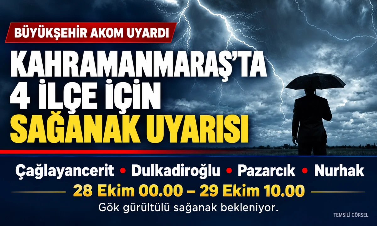 B&uuml;y&uuml;kşehir&rsquo;den 4 İl&ccedil;ede G&ouml;k G&uuml;r&uuml;lt&uuml;l&uuml; Sağanak Uyarısı!