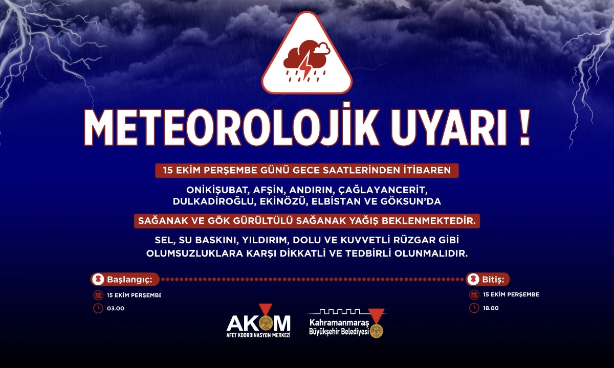 B&uuml;y&uuml;kşehir&rsquo;den 8 İl&ccedil;ede Kuvvetli Sağanak Uyarısı!