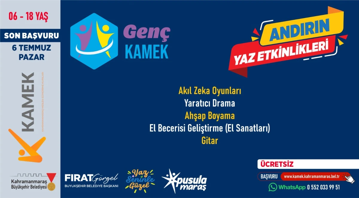 Büyükşehir’in İlçelerdeki Yaz Kurslarına Başvurular Sürüyor