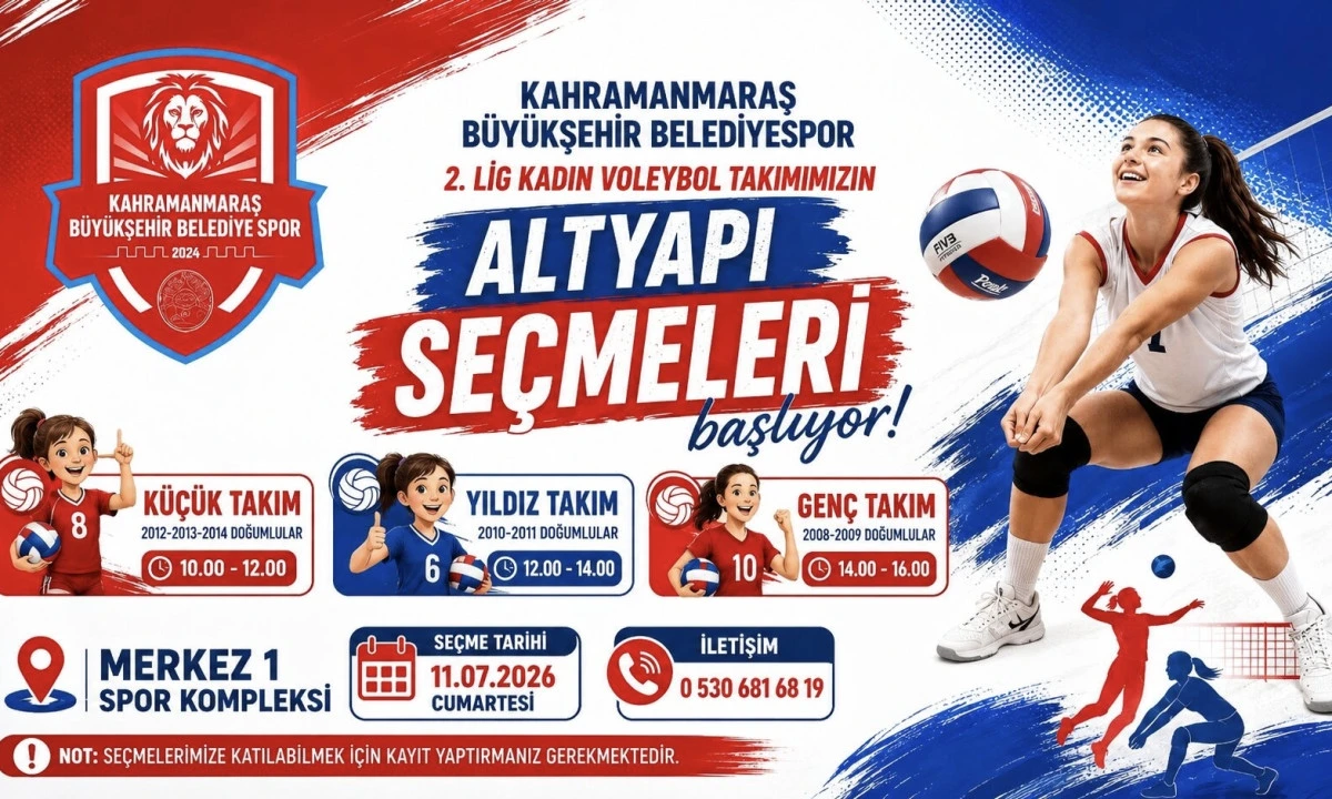 B&uuml;y&uuml;kşehir&rsquo;in Kadın Voleybol Takımı Altyapı Se&ccedil;meleri İ&ccedil;in Başvurular Başladı
