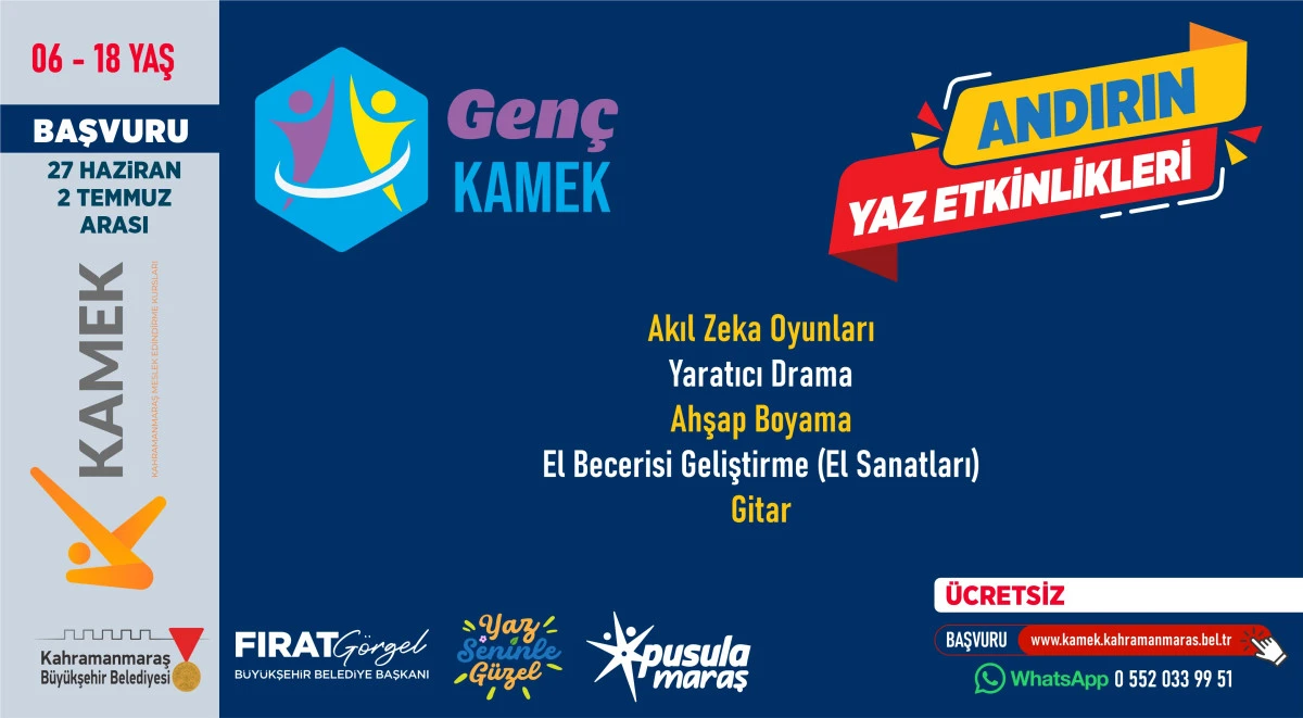Büyükşehir’in Yaz Kursları İlçelerde de Gençlerle Buluşuyor