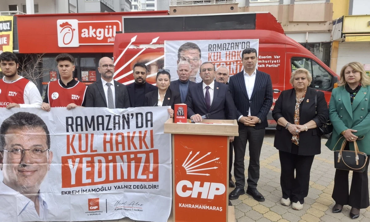 CHP Kahramanmaraş İl Başkanı &Uuml;nal Ateş, Ekrem İmamoğlu&rsquo;nun Mektubunu Okudu