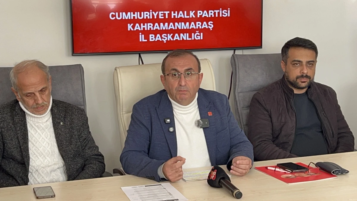 CHP Kahramanmaraş İl Başkanı &Uuml;nal Ateş&rsquo;ten Sert Tepki:  &ldquo;Bu, Se&ccedil;menin İradesine İhanettir&rdquo;