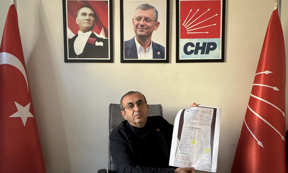 CHP Kahramanmaraş İl Başkanı &Uuml;nal Ateş&rsquo;ten Su Faturalarına Tepki