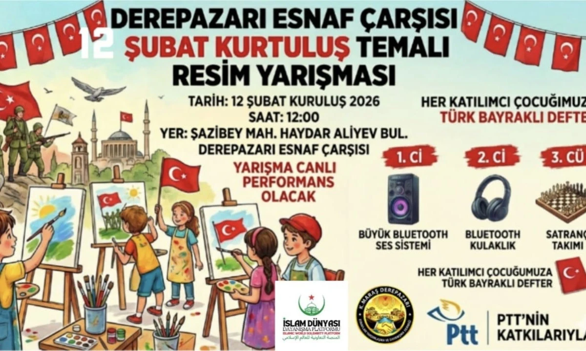Derepazarı Esnaf &Ccedil;arşısı&rsquo;nda 12 Şubat Kurtuluş Temalı Resim Yarışması D&uuml;zenleniyor