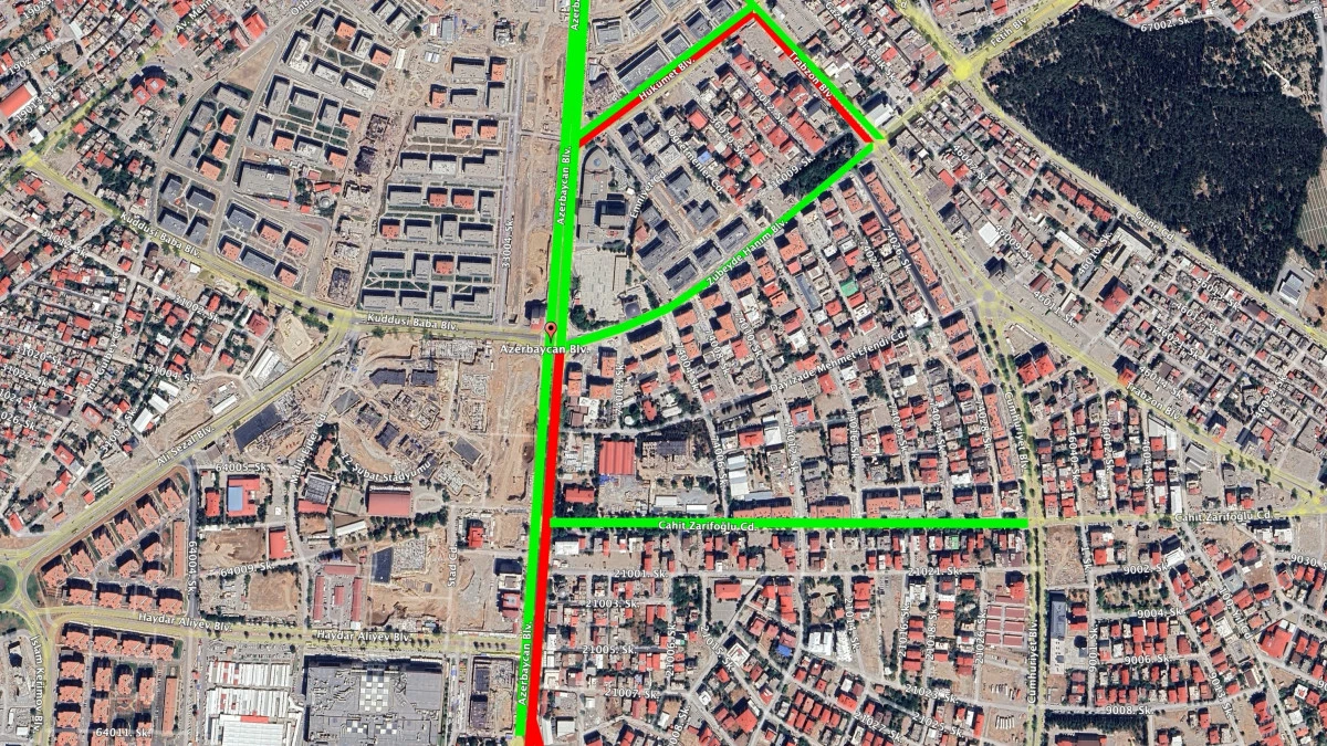 Dikkat Yol Kapama: B&uuml;y&uuml;kşehir&rsquo;den S&uuml;r&uuml;c&uuml;lere Uyarı