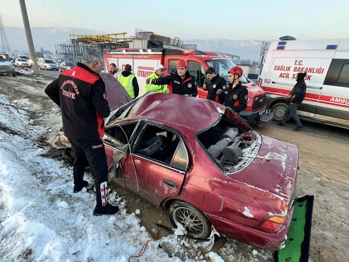 Dulkadiroğlu&rsquo;nda Tek Taraflı Trafik Kazası: 1 Kişi Ağır Yaralı