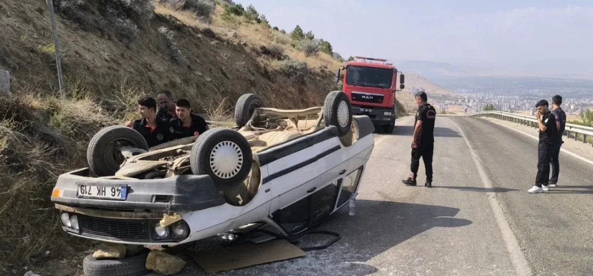 Elbistan-Ekinözü Yolunda Takla Atan Otomobilde Yaşlı Kadın Hayatını Kaybetti