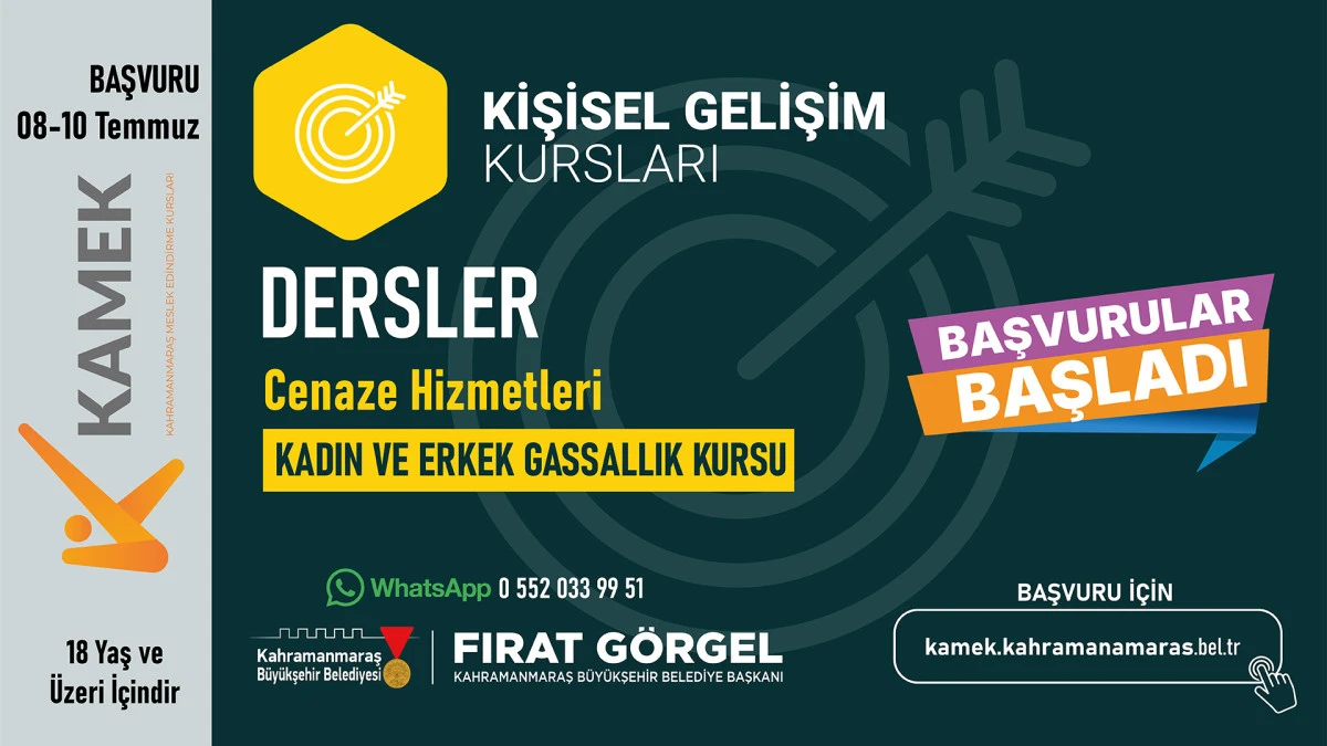Gassallık Mesleğine Bilinçli Dokunuş: Eğitim Başvuruları Başladı
