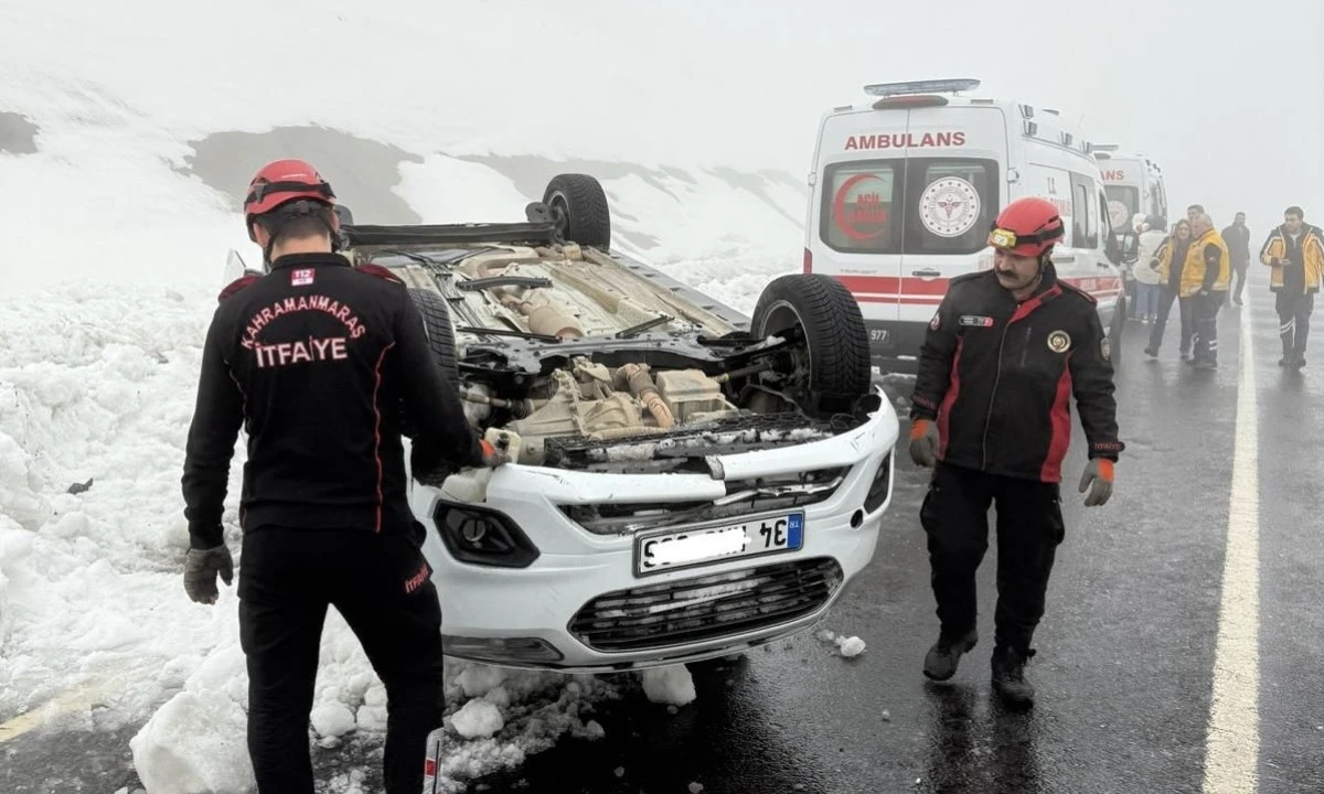 G&ouml;ksun&ndash;Andırın yolunda korkutan kaza: 6 kişi yaralandı