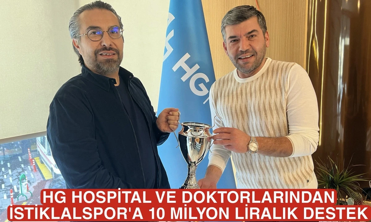 HG Hospital&rsquo;dan İstiklalspor&rsquo;a 10 Milyon Liralık Destek