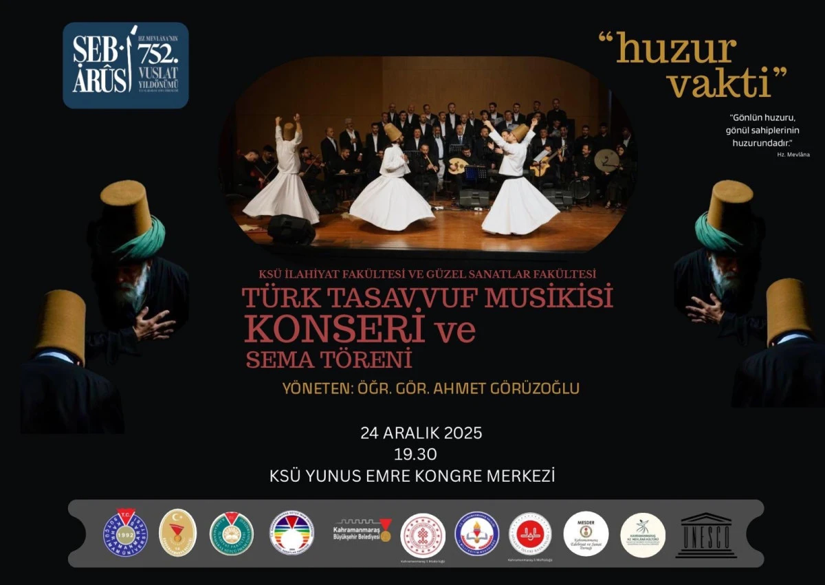 Hz. Mevl&acirc;n&acirc; Vuslatının 752. Yılında &Ouml;zelBir Programla Anılacak