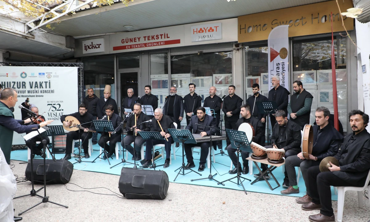 Hz. Mevl&acirc;n&acirc;&rsquo;nın 752. Vuslat Yıl D&ouml;n&uuml;m&uuml; Kahramanmaraş&rsquo;ta Huzur Vaktiyle Anıldı