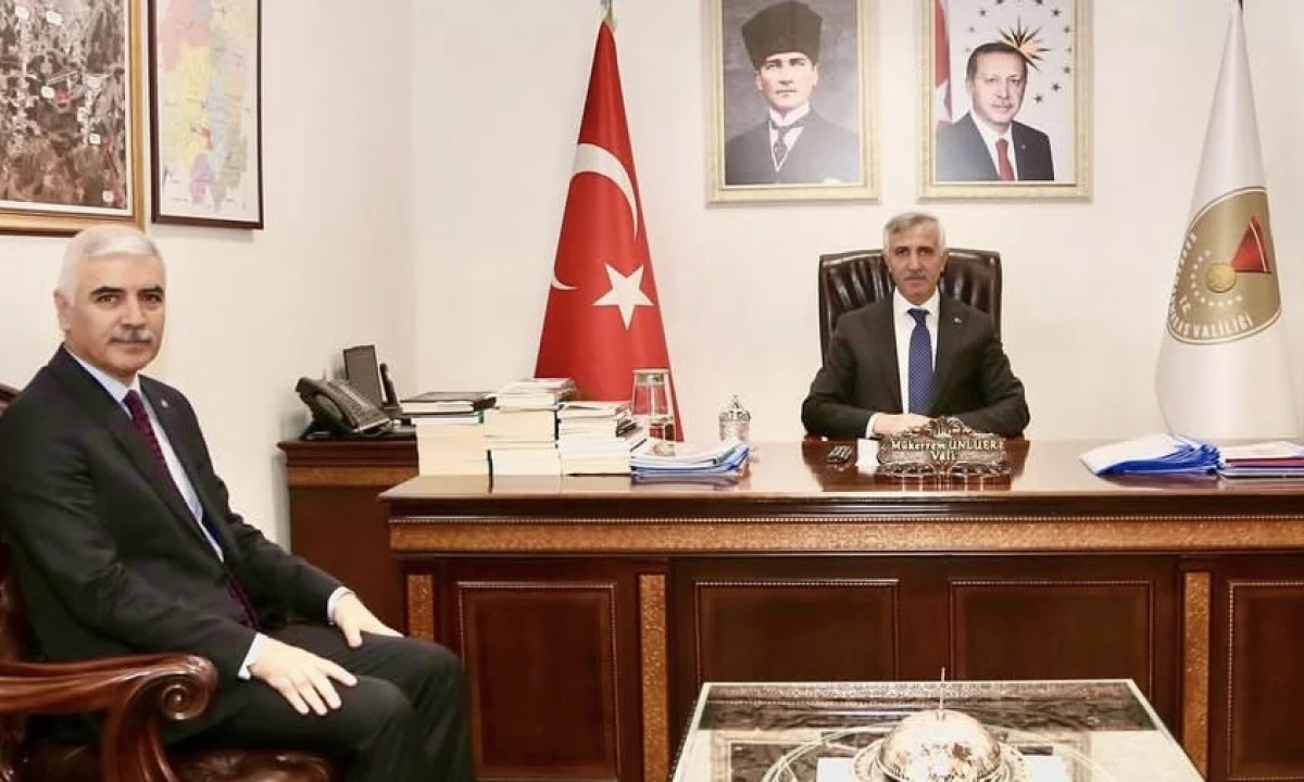 İl Emniyet Müdürü Hasan Yiğit, Vali Ünlüer’i Ziyaret Etti