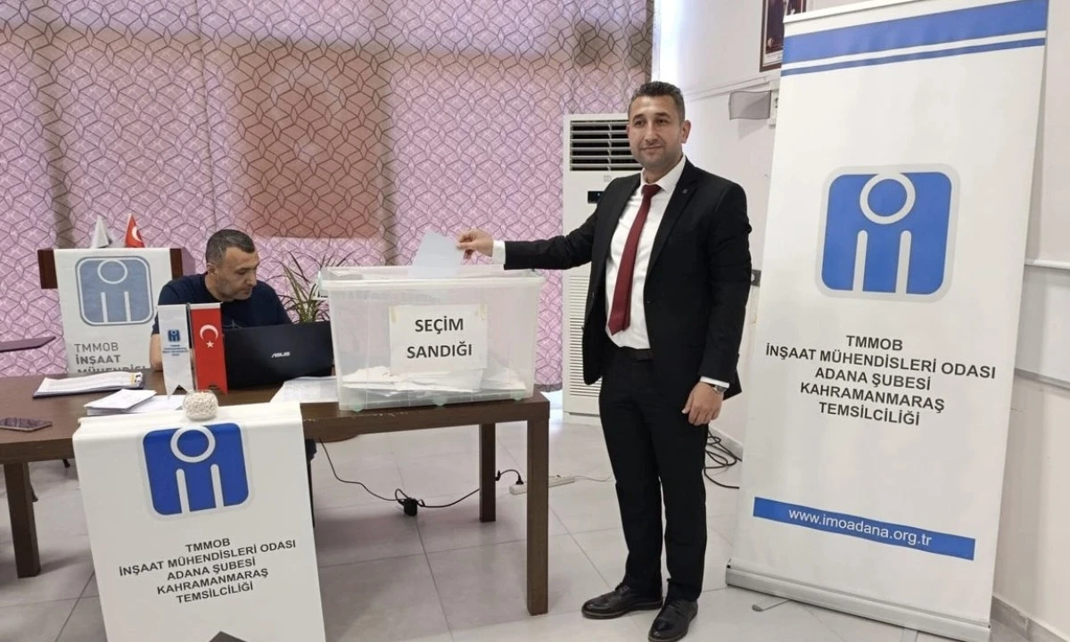 İnşaat M&uuml;hendisleri Odası Kahramanmaraş Temsilciliği&rsquo;nde G&uuml;ven Tazeledi
