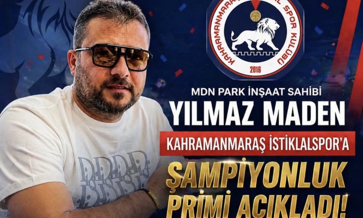 İstiklalspor&rsquo;a Dev Destek: Yılmaz Maden&rsquo;den 5 Milyon TL Şampiyonluk Primi