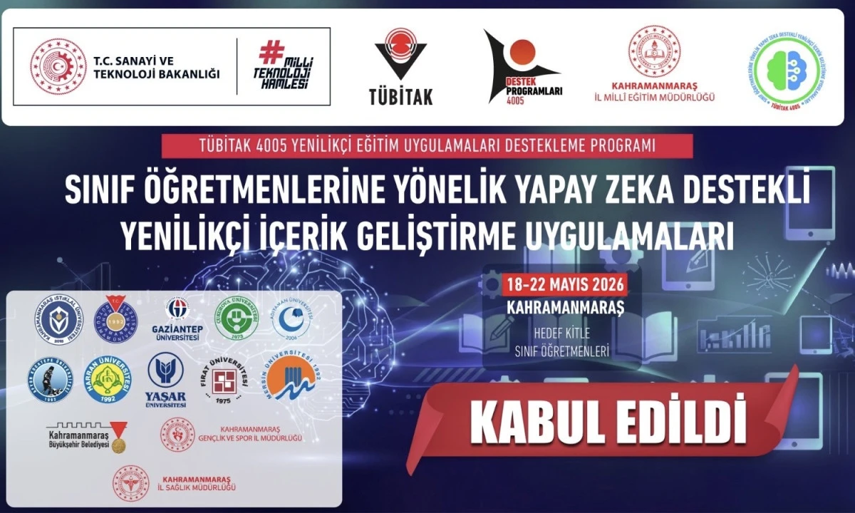 Kahramanmaraş Eğitimde T&Uuml;BİTAK Başarısı