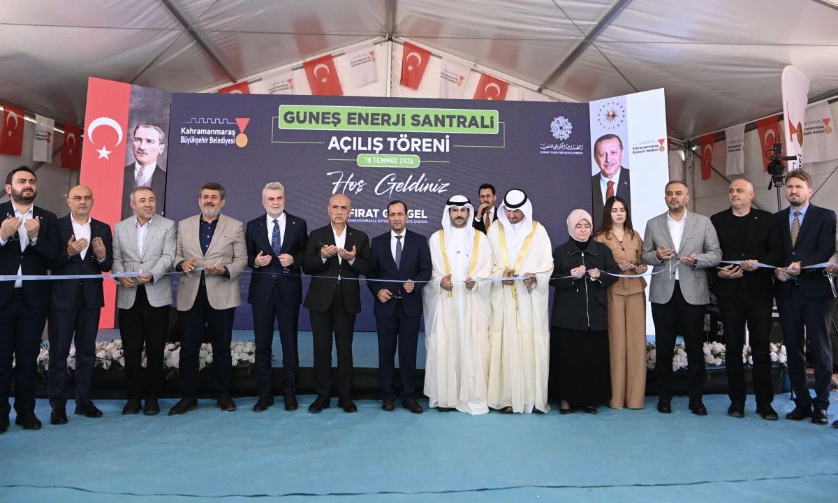 Kahramanmaraş G&uuml;neş Enerji Santrali Hizmete A&ccedil;ıldı