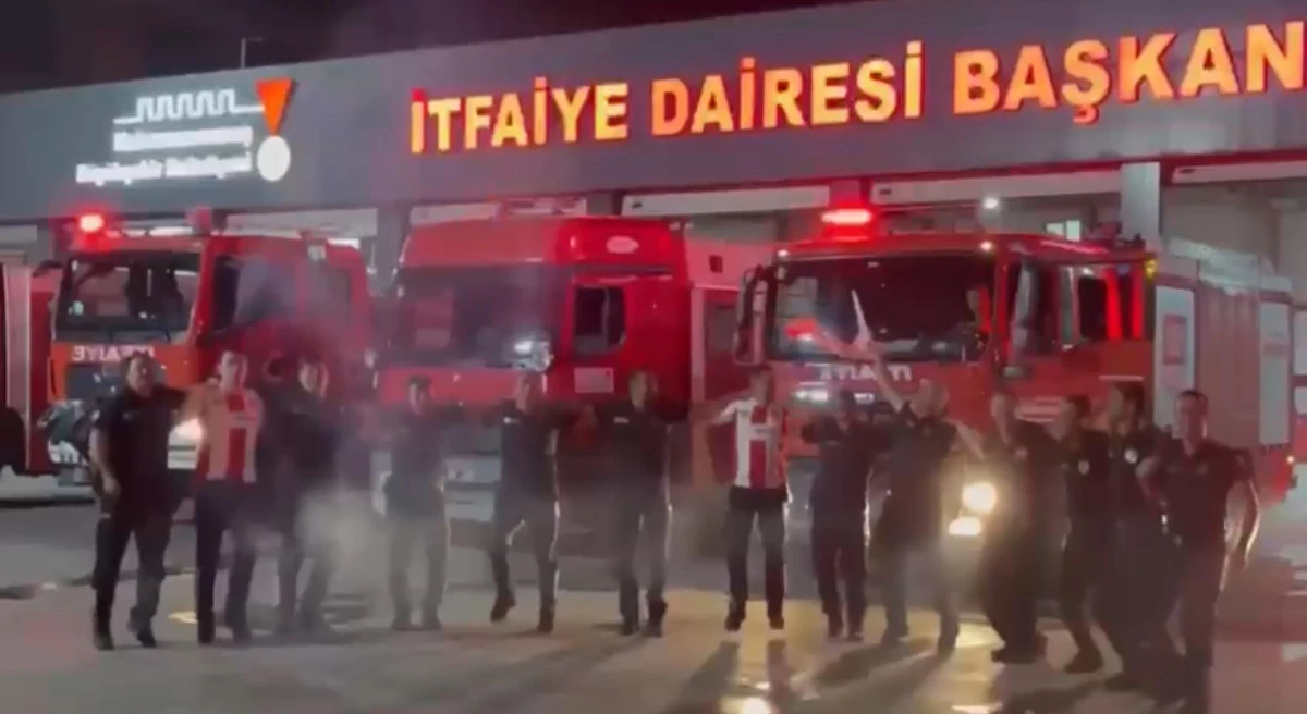 Kahramanmaraş İtfaiyesinden İstiklalspor’a şampiyonluk desteği: Kentte bayram havası