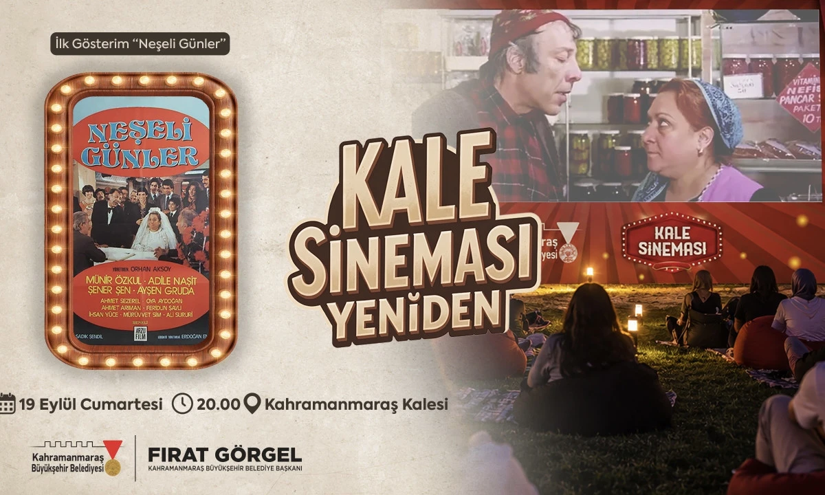 Kahramanmaraş Kalesi&rsquo;nde Efsane Sinema G&uuml;nleri Başlıyor