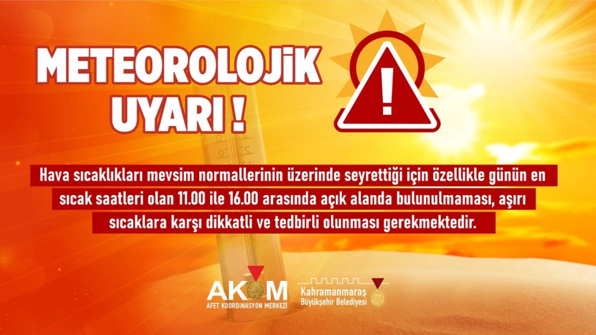 Kahramanmaraş Kavrulacak! Sıcaklık 46 Dereceyi Aşacak