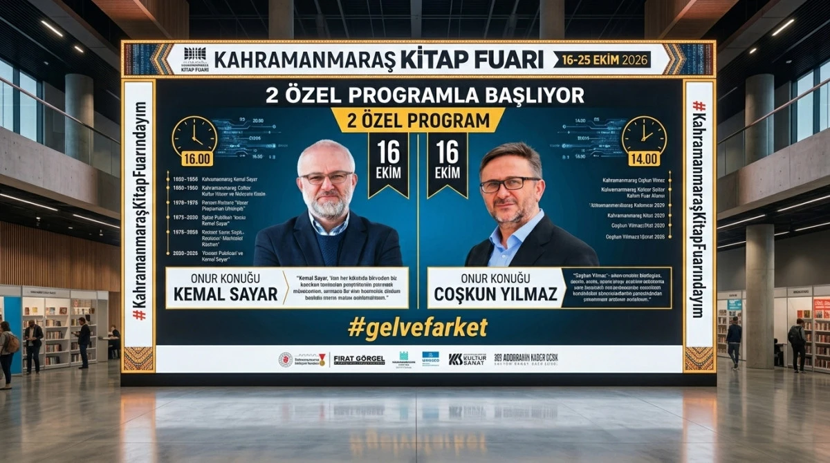 Kahramanmaraş Kitap Fuarı 2 &ouml;zel programla başlıyor
