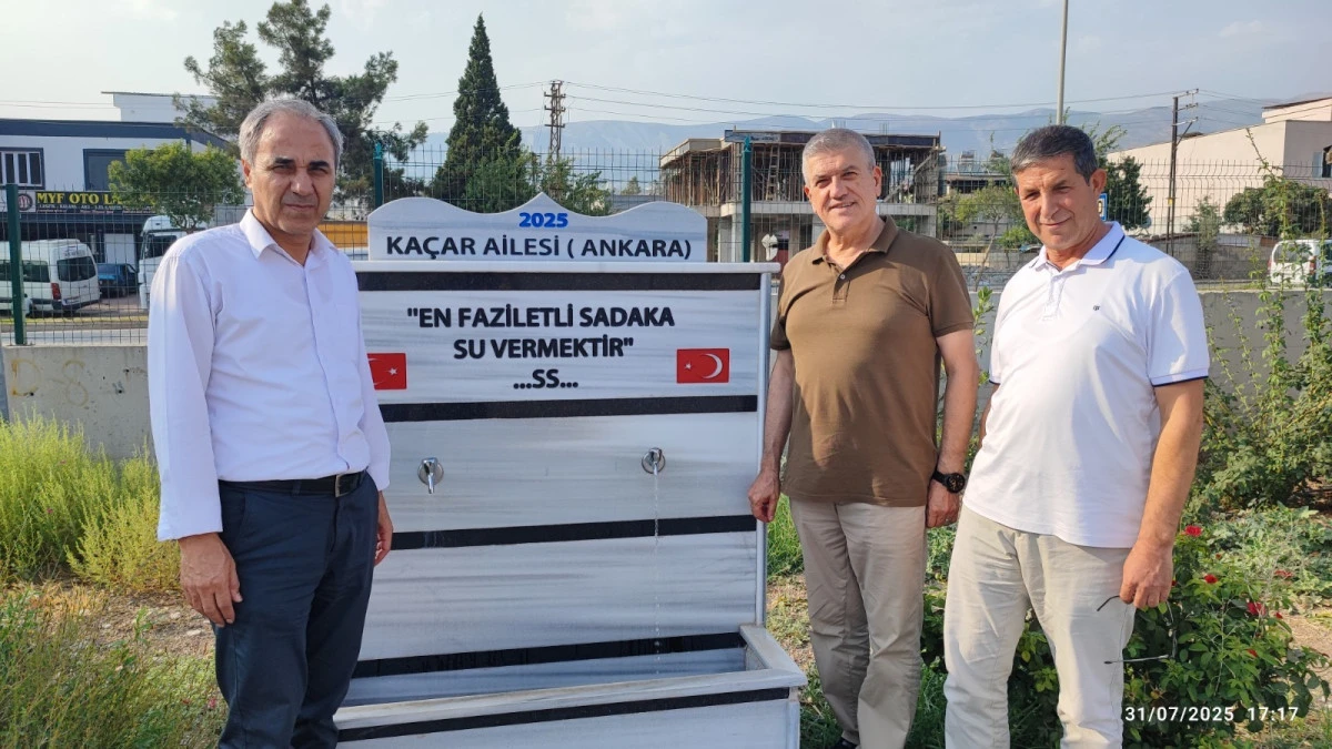 Kahramanmaraş sevdalısı eğitimci Saim Sağlam’dan anlamlı çeşme bağışı
