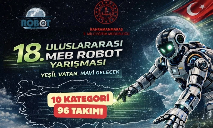 Kahramanmaraş, uluslararası robot yarışmasında 96 takımla sahne alacak