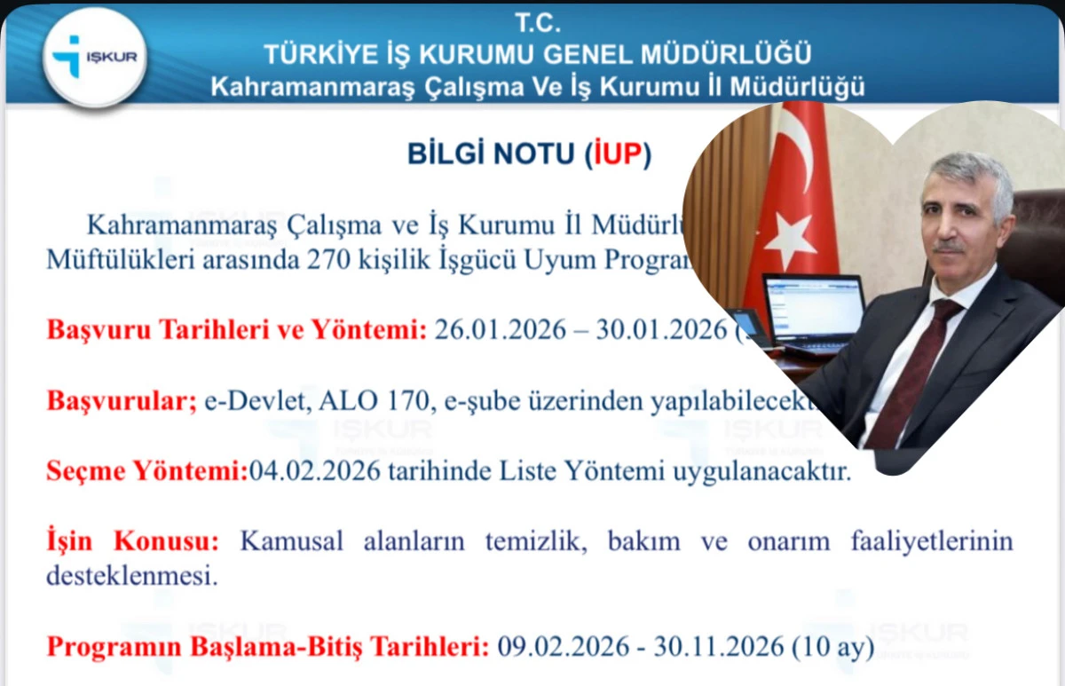 Kahramanmaraş Valiliği&rsquo;nden 270 Kişilik İşg&uuml;c&uuml; Uyum Programı