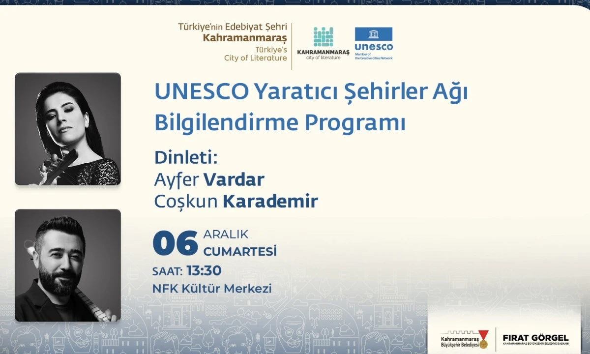 Kahramanmaraş’ın Tarihi UNESCO Başarısı Konuşulacak 