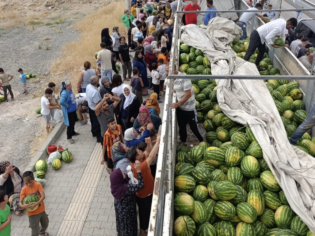 Kahramanmaraşlı Üretici 25 Ton Karpuzu Bedelsiz Dağıttı: “Hiç Olmazsa Millet Serinlesin”