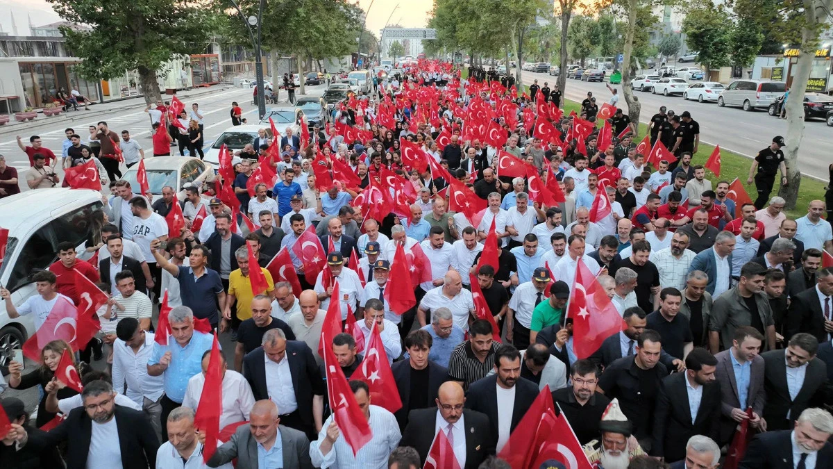 Kahramanmaraş’ta 15 Temmuz’un 9. Yılında Tek Yürek Yürüyüşü